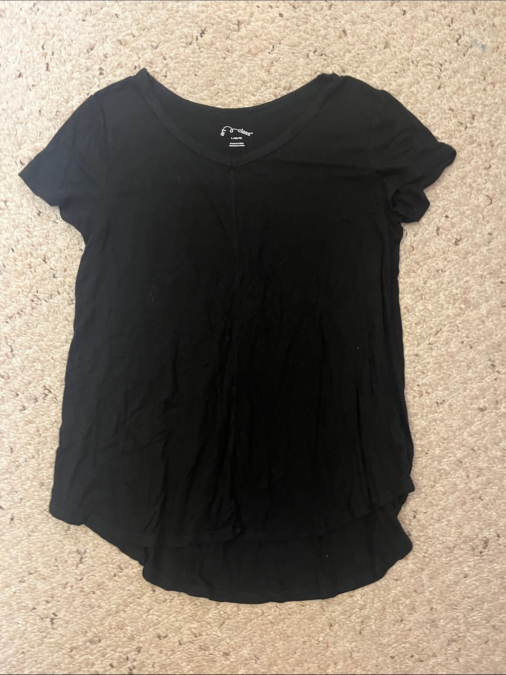 Girls black t shirt